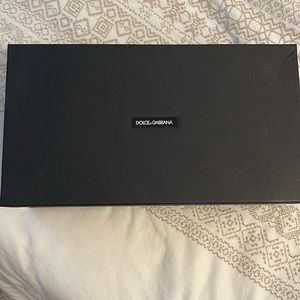 EU 9.5 dolce and Gabbana Black velvet formal slipper